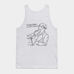 Can I Borrow A Feeling? - Outline B/W Tank Top